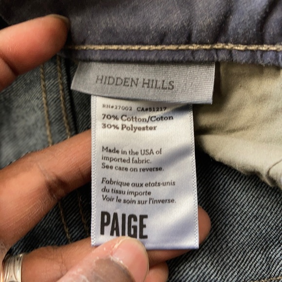 🏷 Paige | Hidden Hills Bootcut Jeans - 28, Dark Blue - Picture 7 of 12